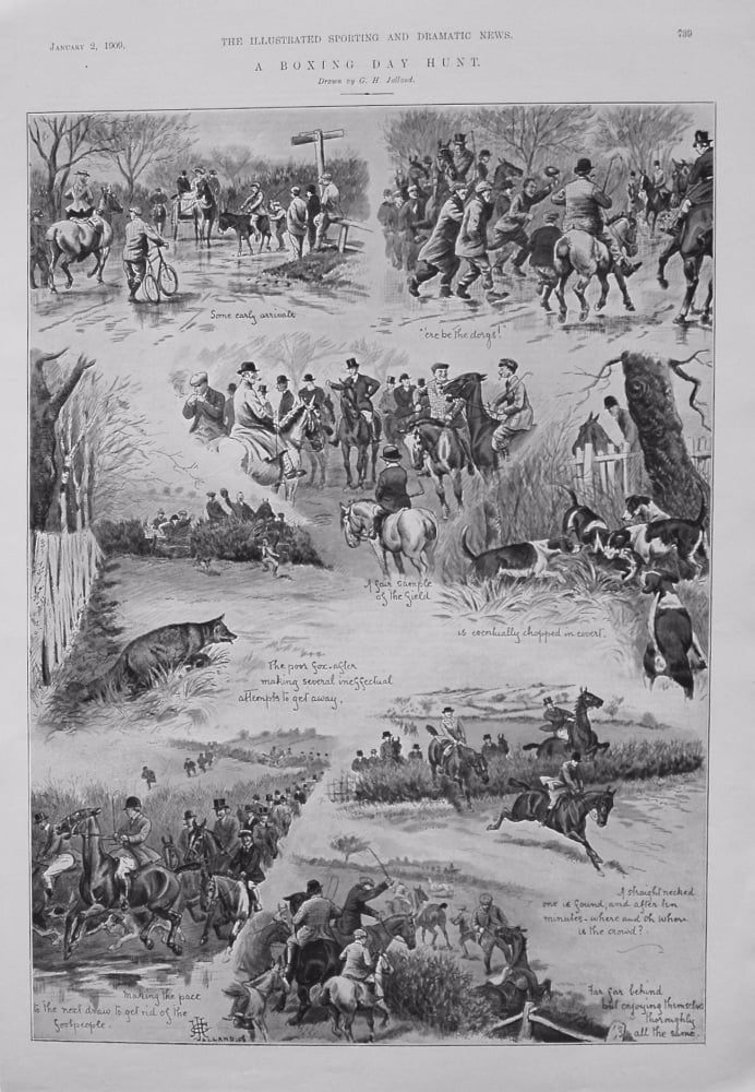 A Boxing Day Hunt. 1909