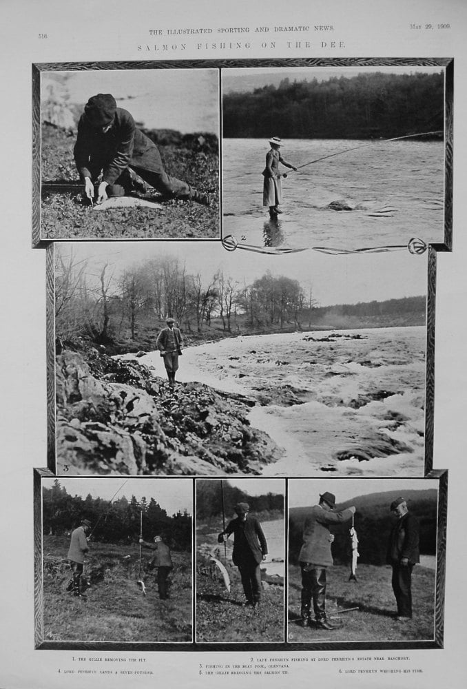 Salmon Fishing on the Dee. 1909