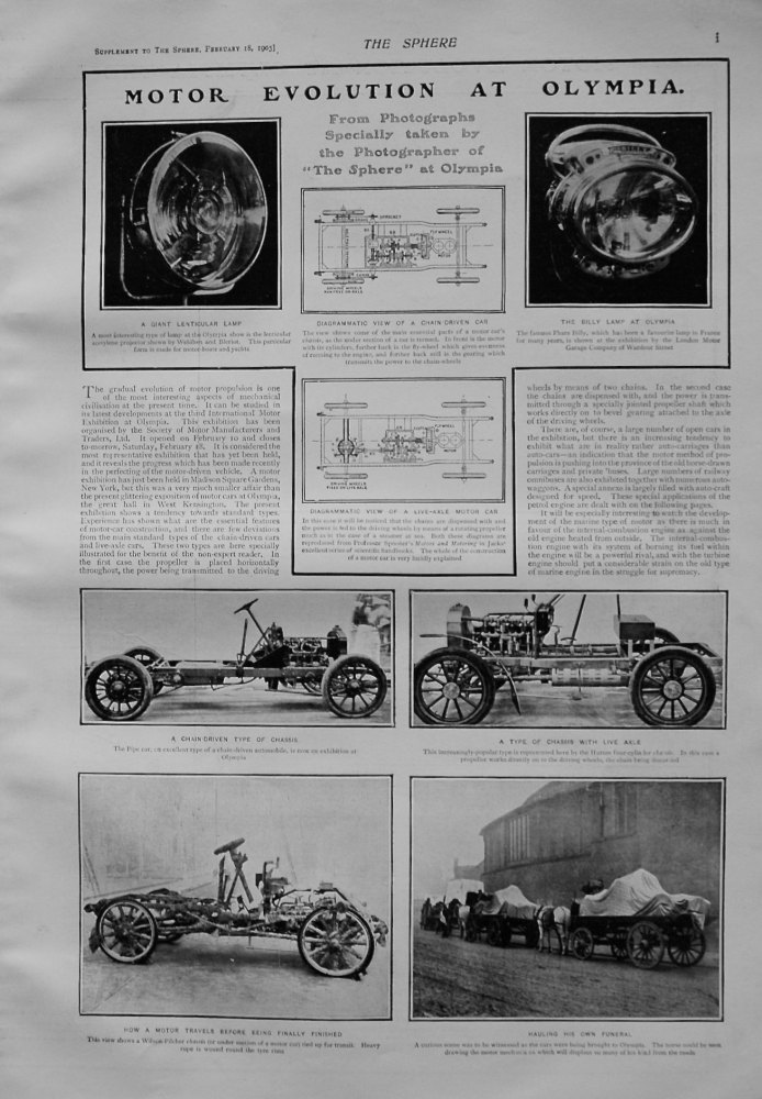Motor Evolution at Olympia. 1905