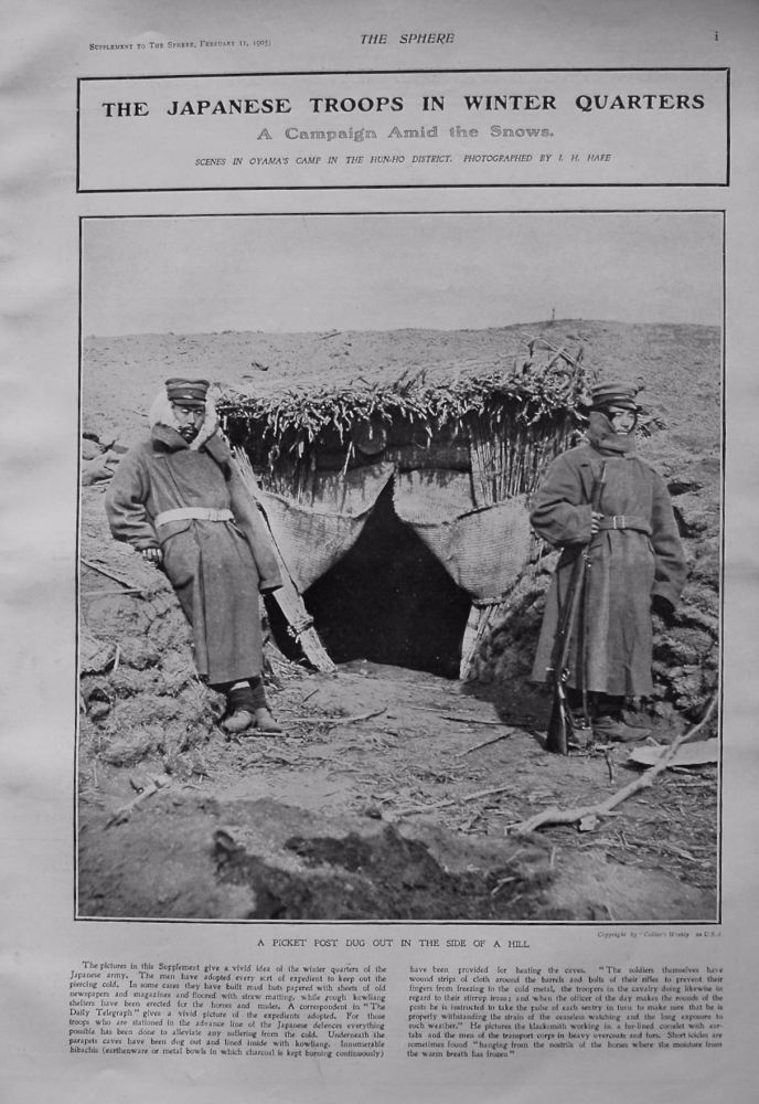 Japanese Troops in Winter Quarters. 1905