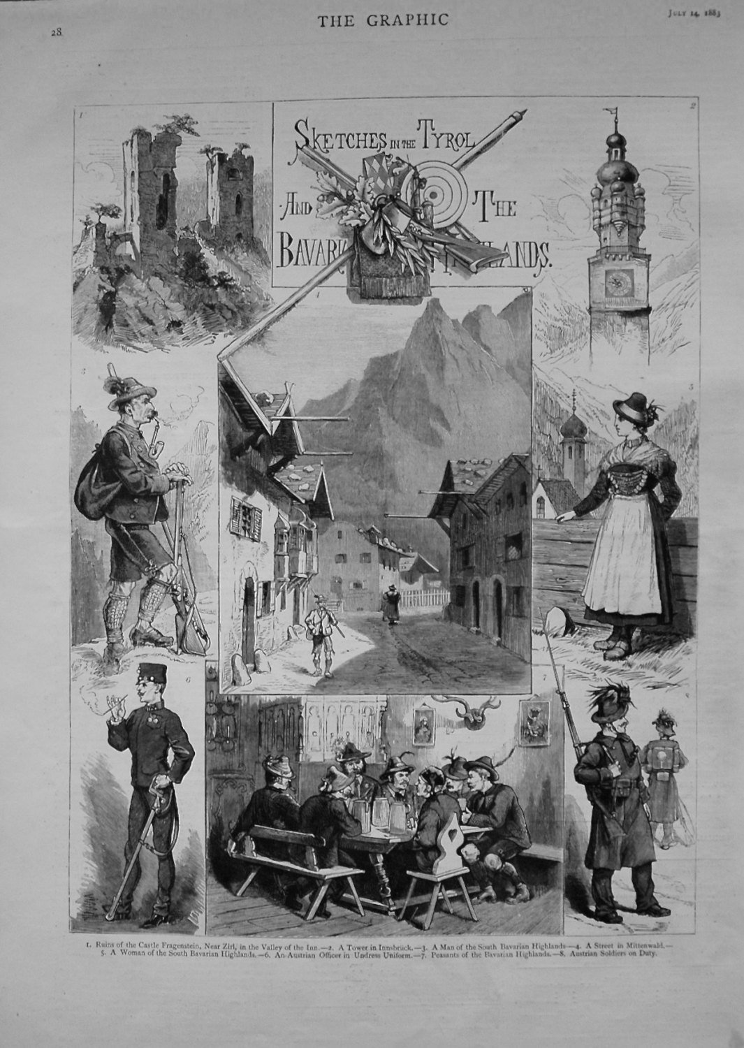 Sketches in the Tyrol and the Bavarian Highlands. 1883