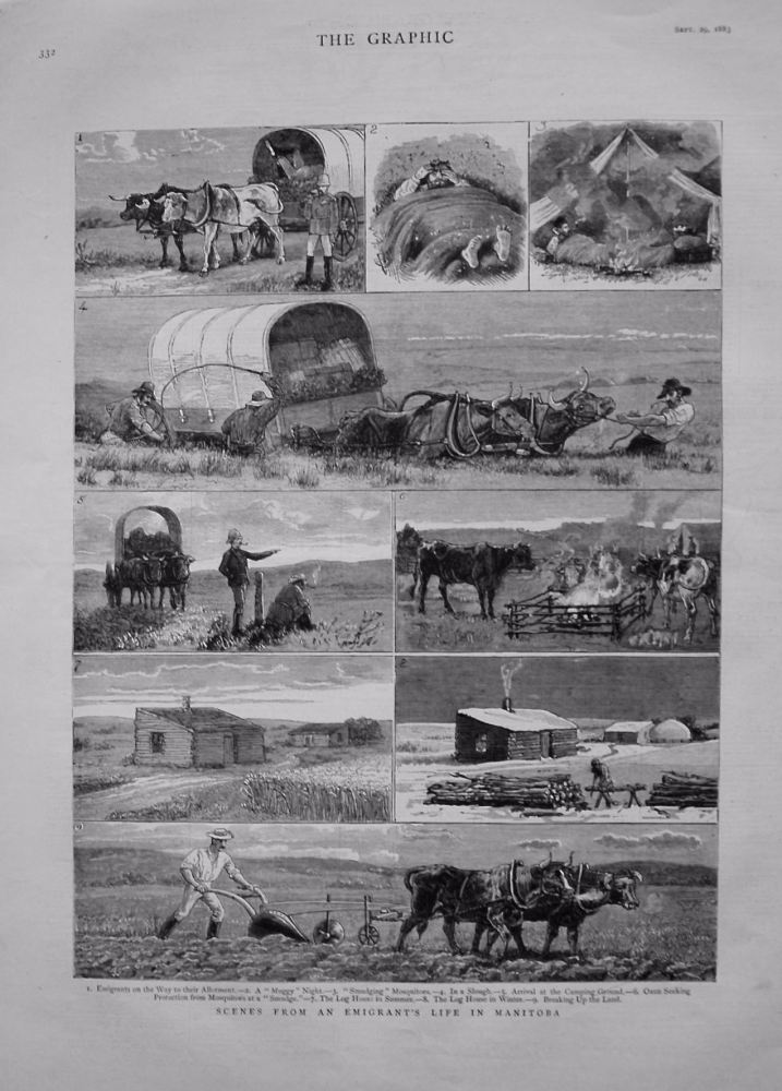 Scenes from a Emigrant's Life in Manitoba. 1883