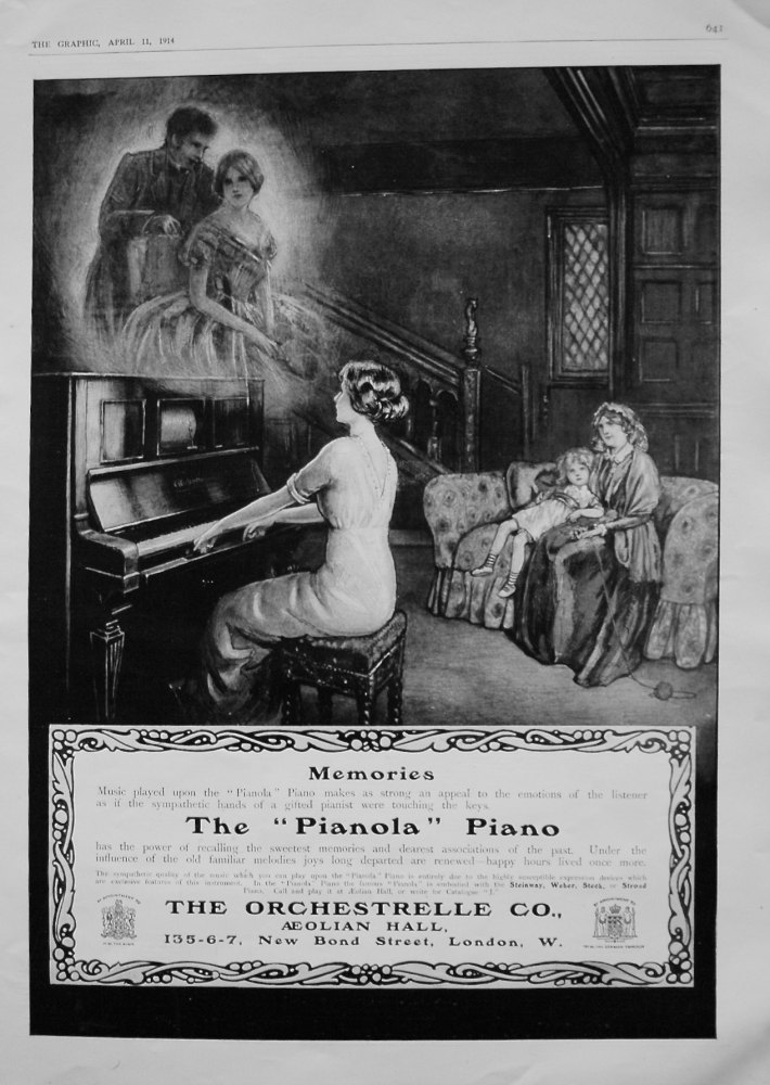 The "Pianola" Piano. 1914