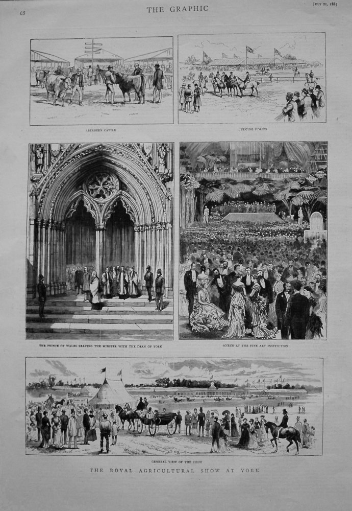Royal Agricultural Show at York. 1883