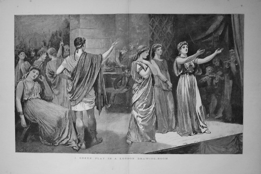 A Greek Play In A London Drawing-Room. 1883