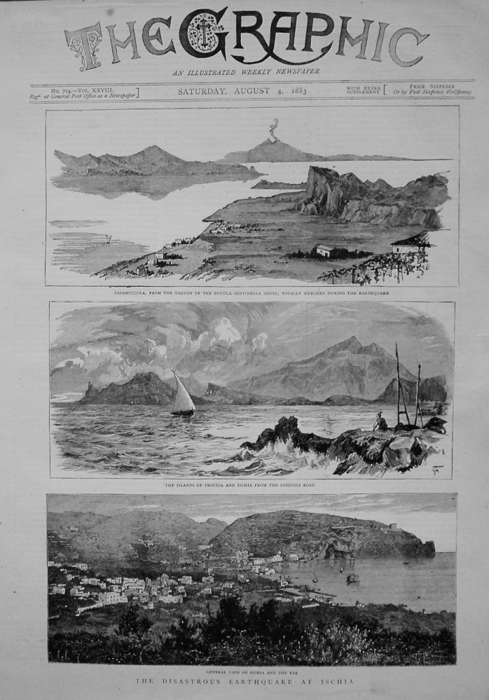 Disastrous Earthquake at Ischia. 1883