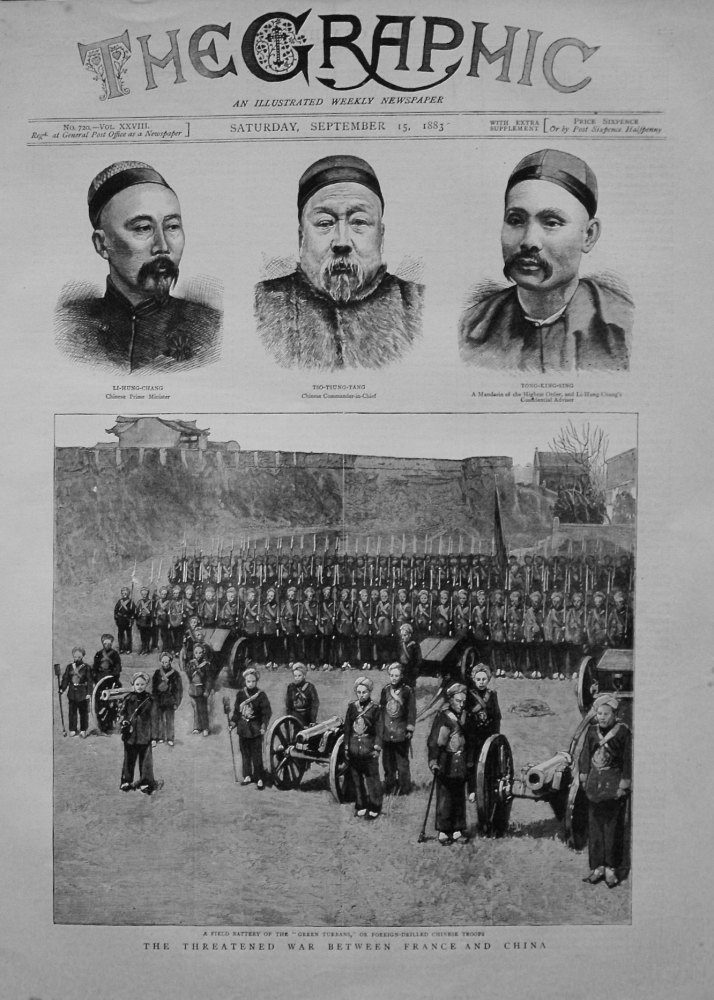 Threatened War between France and China. 1883