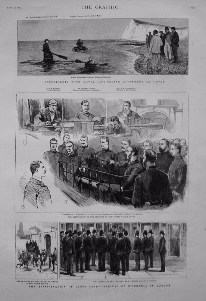 Assassination of James Carey - Arrival of O'Donnell in London. 1883