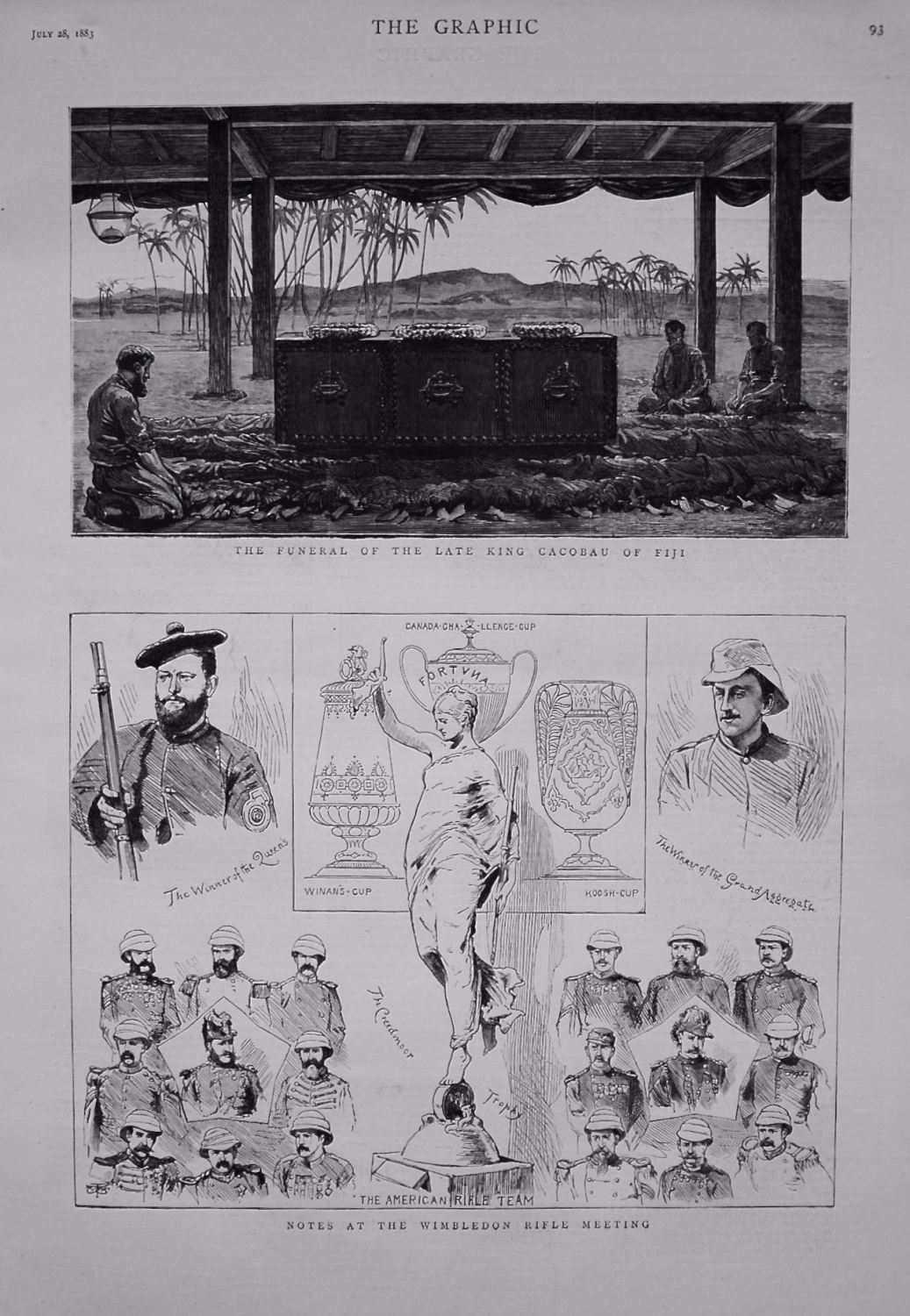 Notes at the Wimbledon Rifle Meeting. 1883.