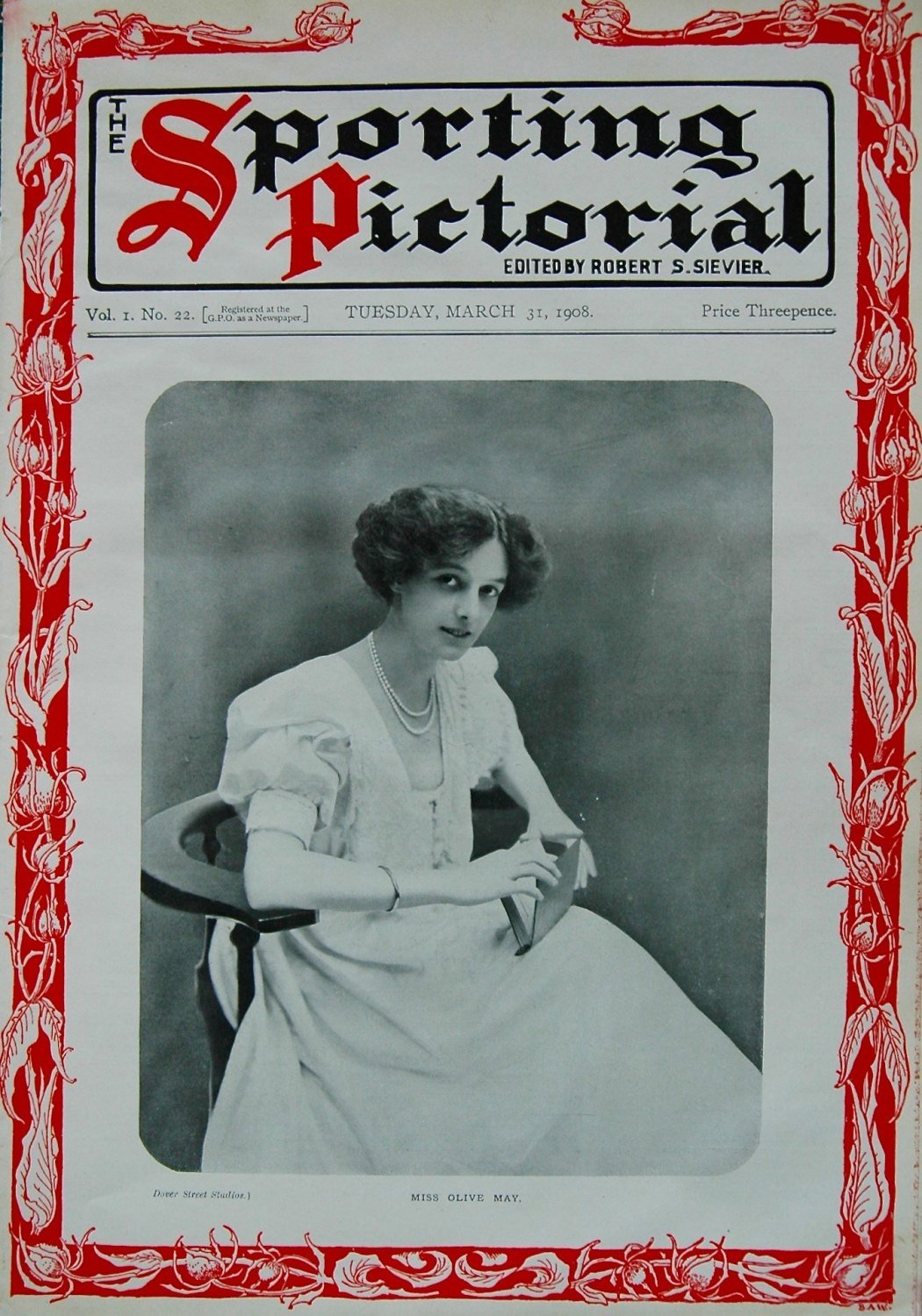 Sporting Pictorial. No. 22. March 31st 1908.
