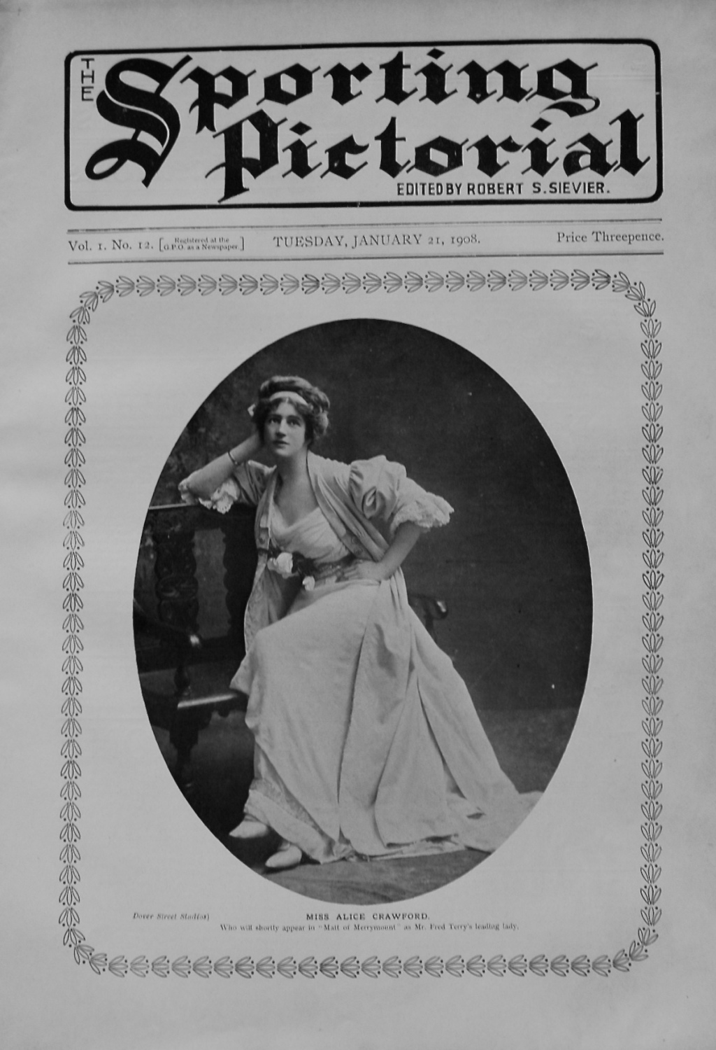 Sporting Pictorial. No. 12. January 21st 1908. 
