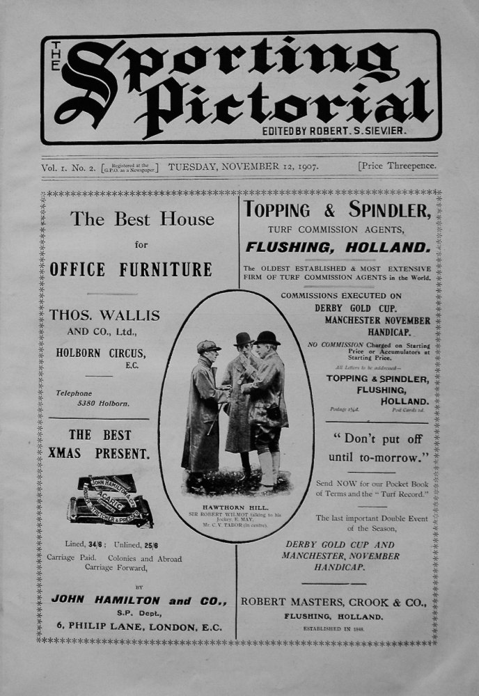 Sporting Pictorial. No.2. November 12th 1907