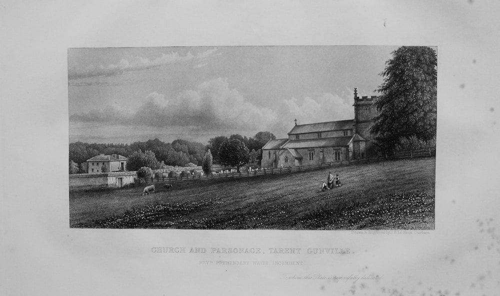 Church and Parsonage, Tarent Gunville. 1868