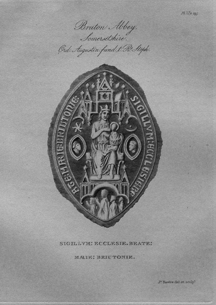 Seal of Bruton Abbey, Somersetshire. 1839.
