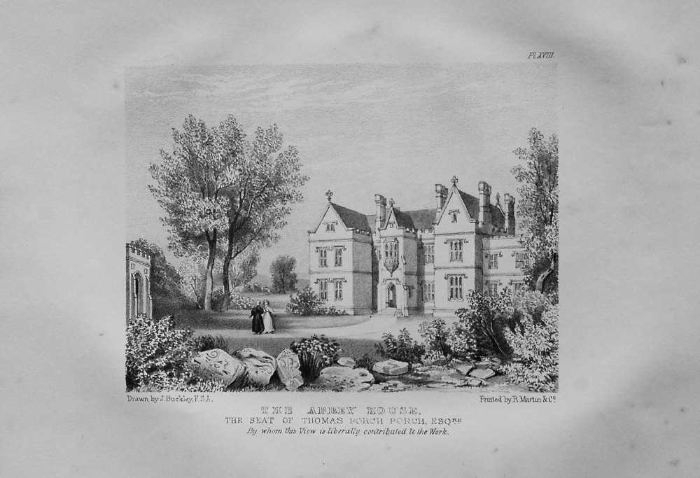 The Abbey House. Glastonbury. 1839.