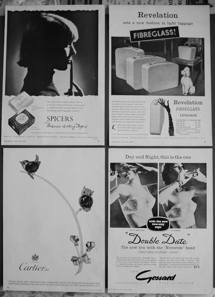 Adverts, 1958.