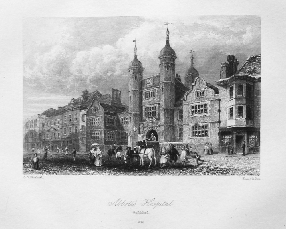 Abbott's Hospital. Guildford. 1840.