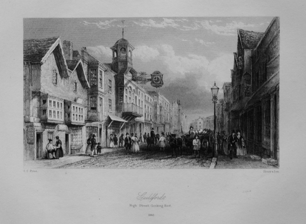 Guildford. High Street-Looking East. 1840.