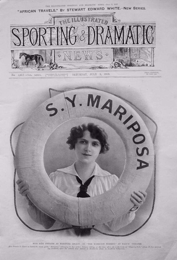 Miss Sari Petrass as Mariposa Gilroy in "The Marriage Market," at Daly's Theatre. 1913.