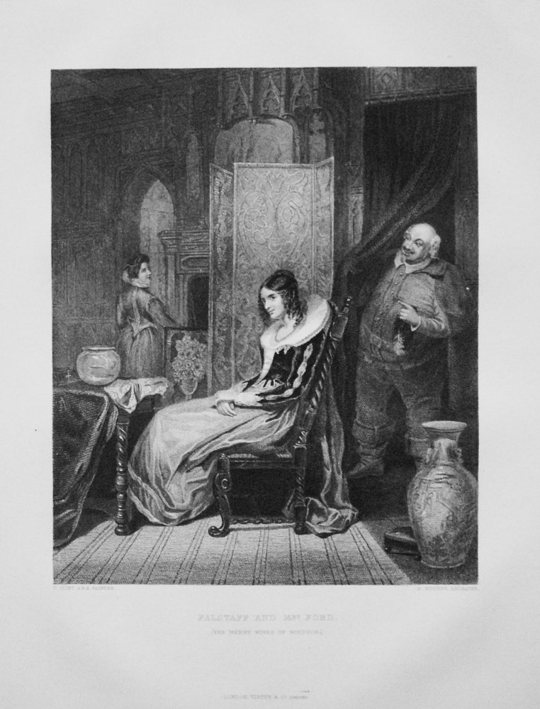 Falstaff and Mrs. Ford. (The Merry Wives of Windsor).