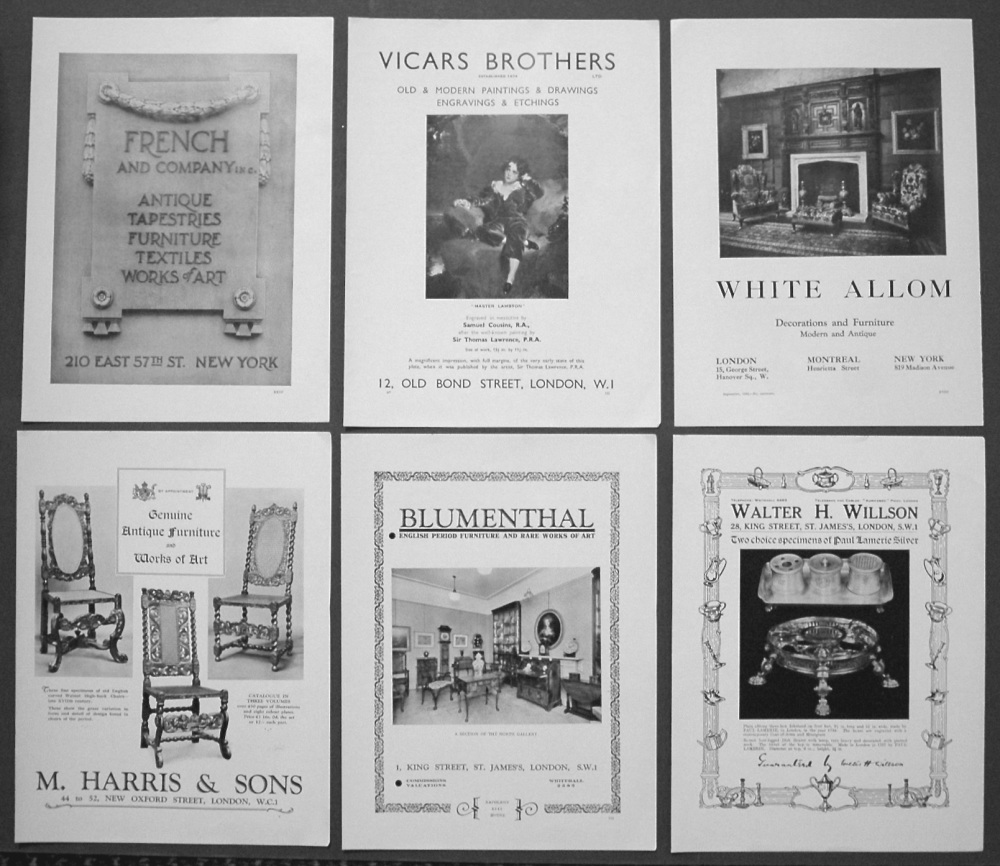 Adverts. September 1933.