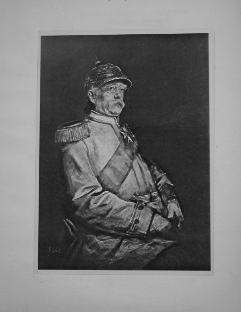 Portrait of Prince Bismarck.