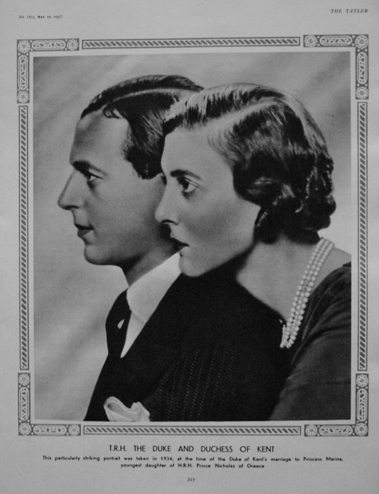 T.R.H. The Duke and Duchess of Kent. 1937.