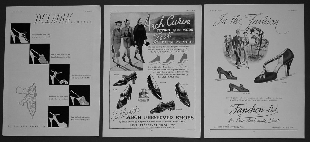 Shoe Adverts. 1937.