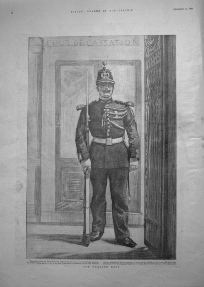The Guarded Door. (Dreyfus Case) 1899.