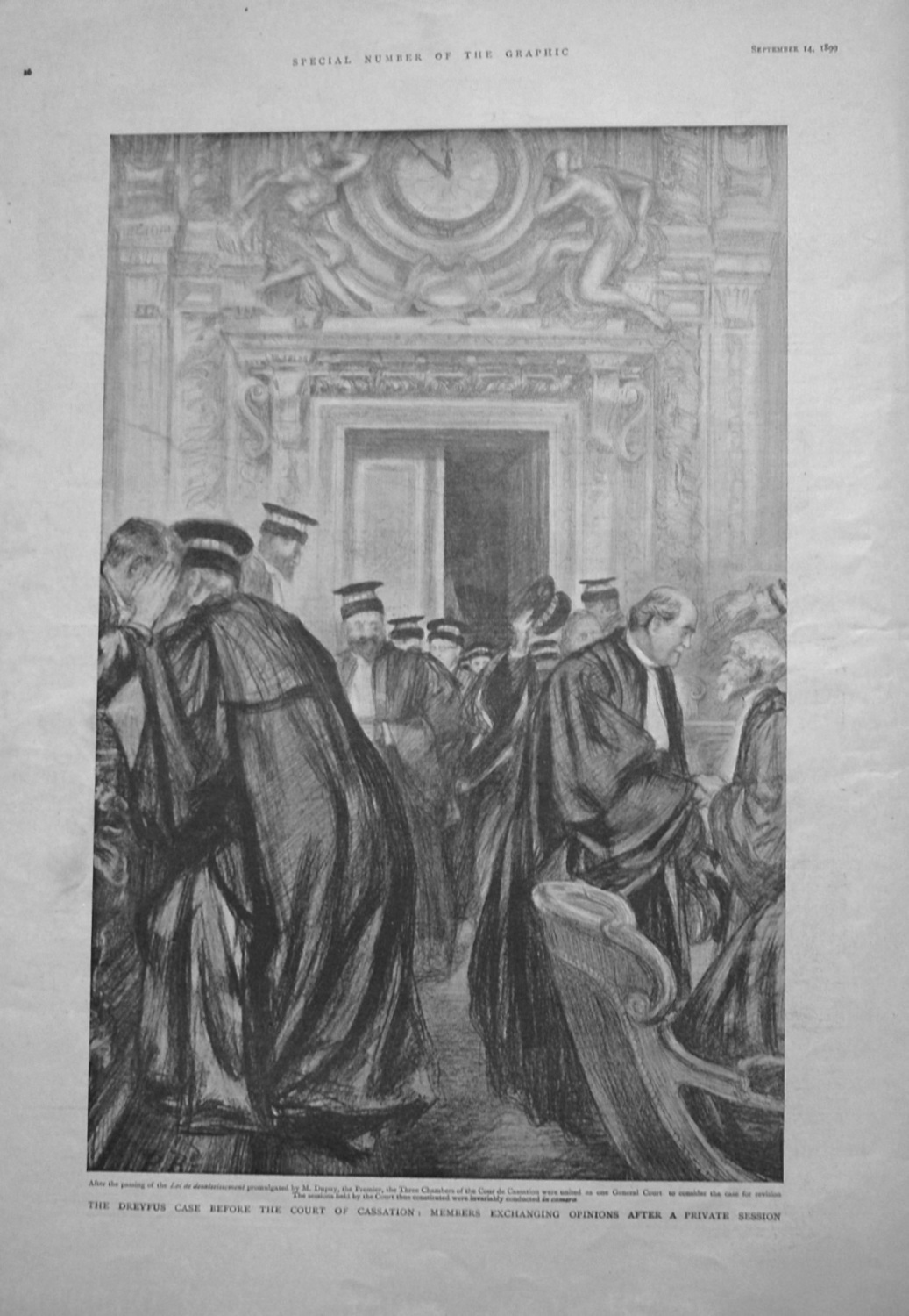 Dreyfus Case before the Court of Cassation : Members Exchanging Opinions af