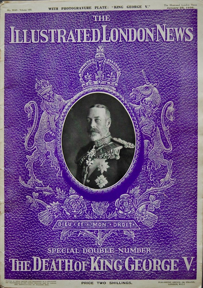 Death of King George V. with Supplement.