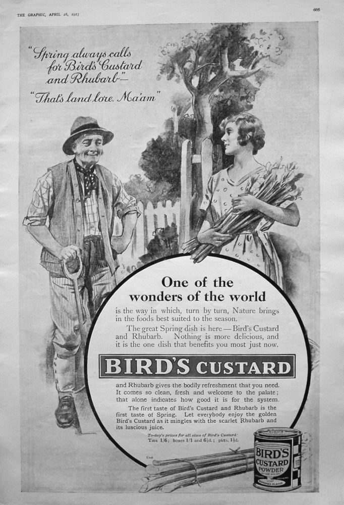 Bird's Custard. 1923