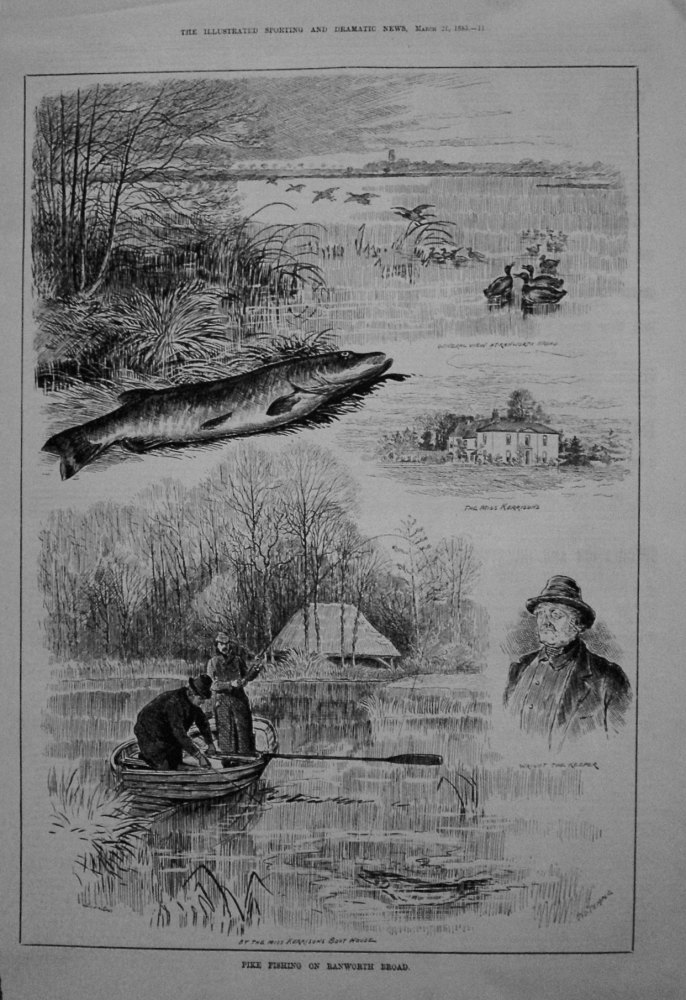 Pike Fishing on Ranworth Broad. 1885