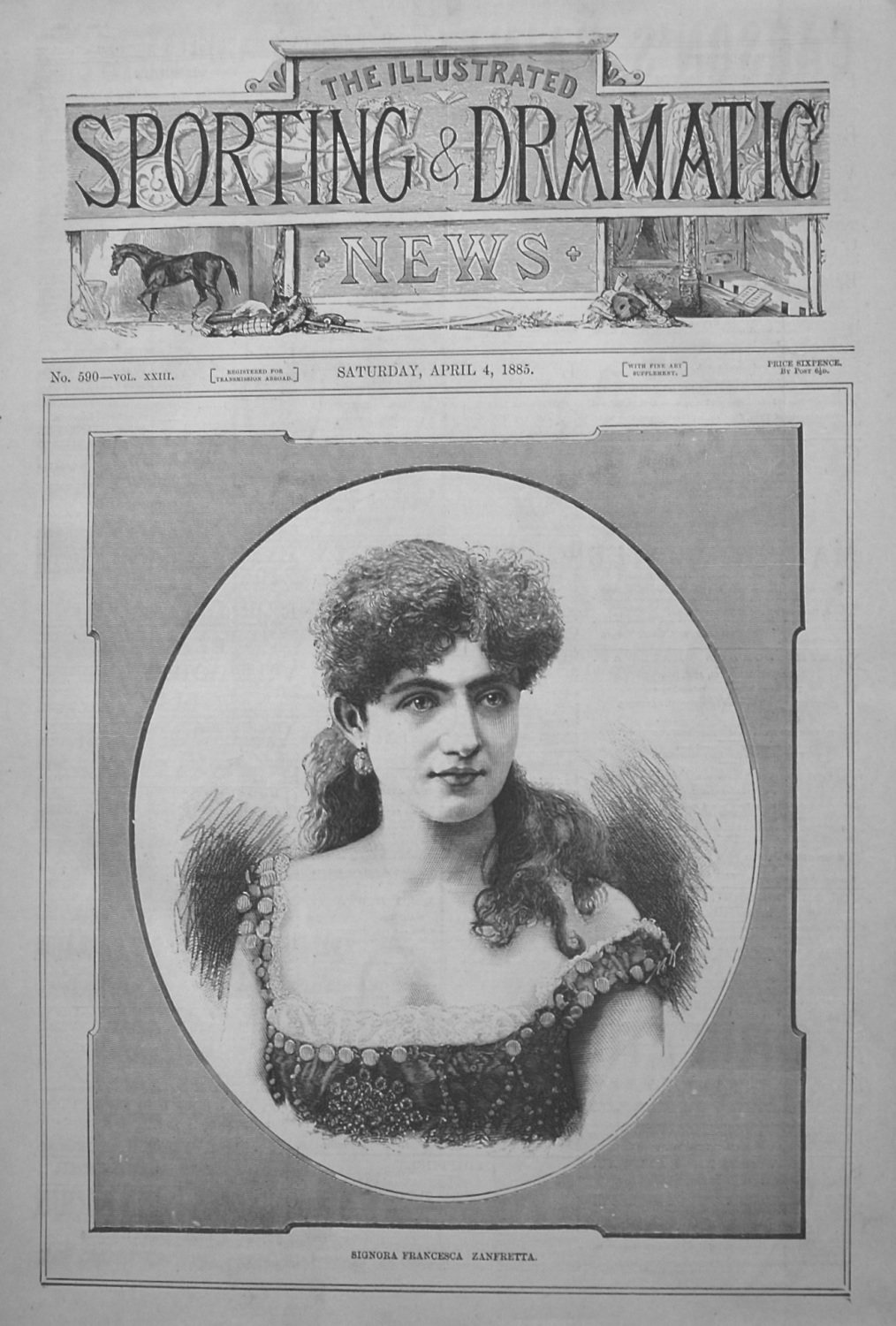Signora Francesca Zanfretta. 1885
