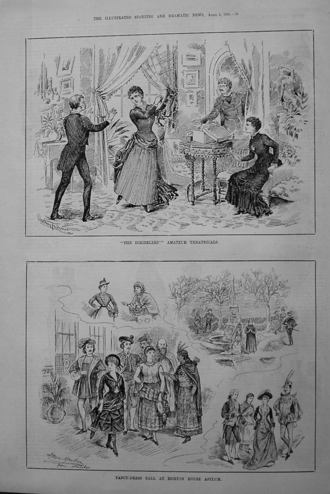 Fancy-Dress Ball at Hoxton House Asylum. 1885