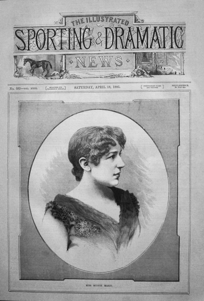 Miss Minnie Mario. 1885