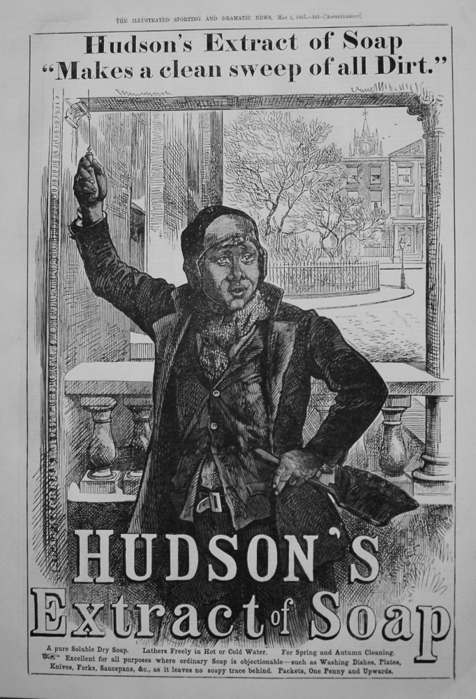 Hudson's Extract of Soap. 1885