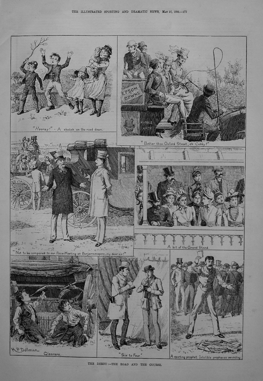 The Derby :- The Road and the Course. 1885