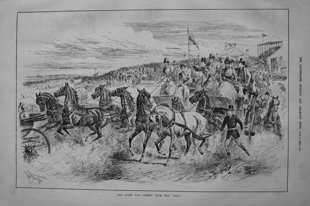 The Derby Day. -Coming from the Hill. 1885