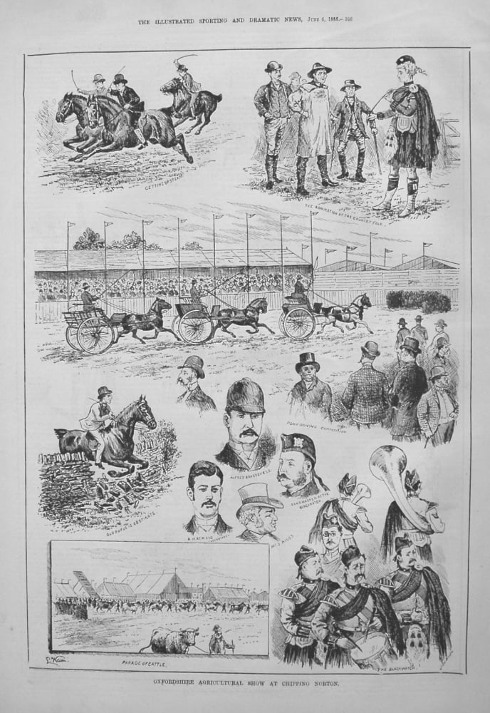 Oxfordshire Agricultural Show at Chipping Norton. 1885