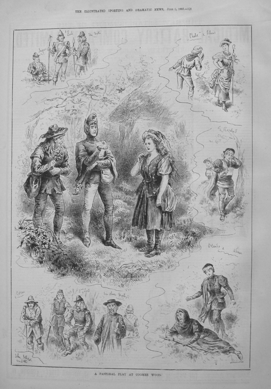 A Pastoral Play at Coombe Wood. 1885