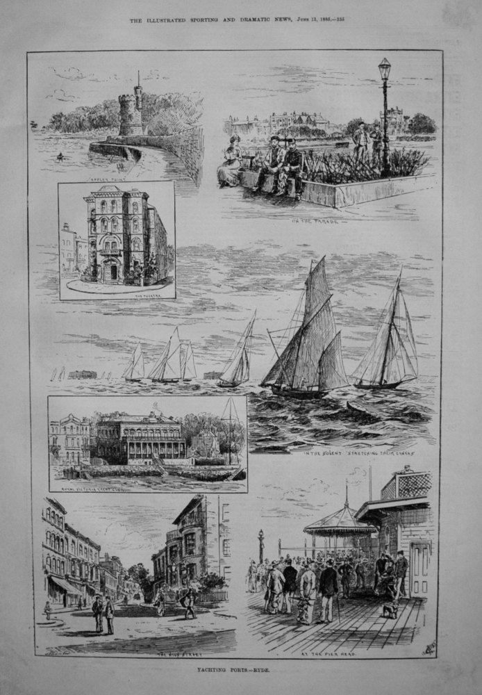 Yachting Ports. - Ryde. 1885