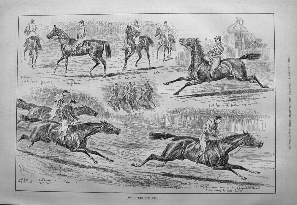 Ascot.- The Cup Day. 1885
