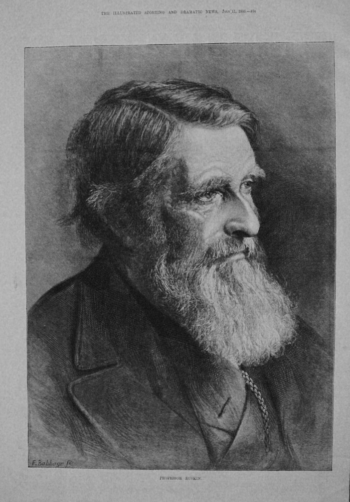 Professor Ruskin. 1885