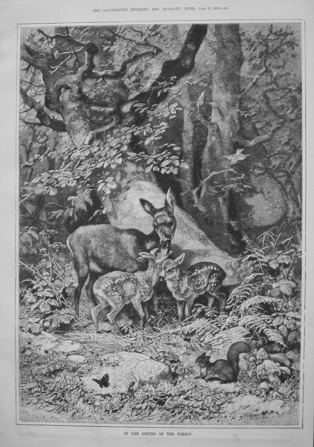 In The Depths Of The Forest. 1885