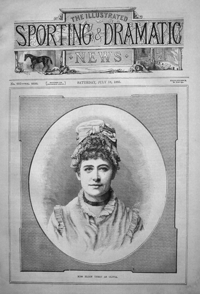 Miss Ellen Terry as Olivia. 1885