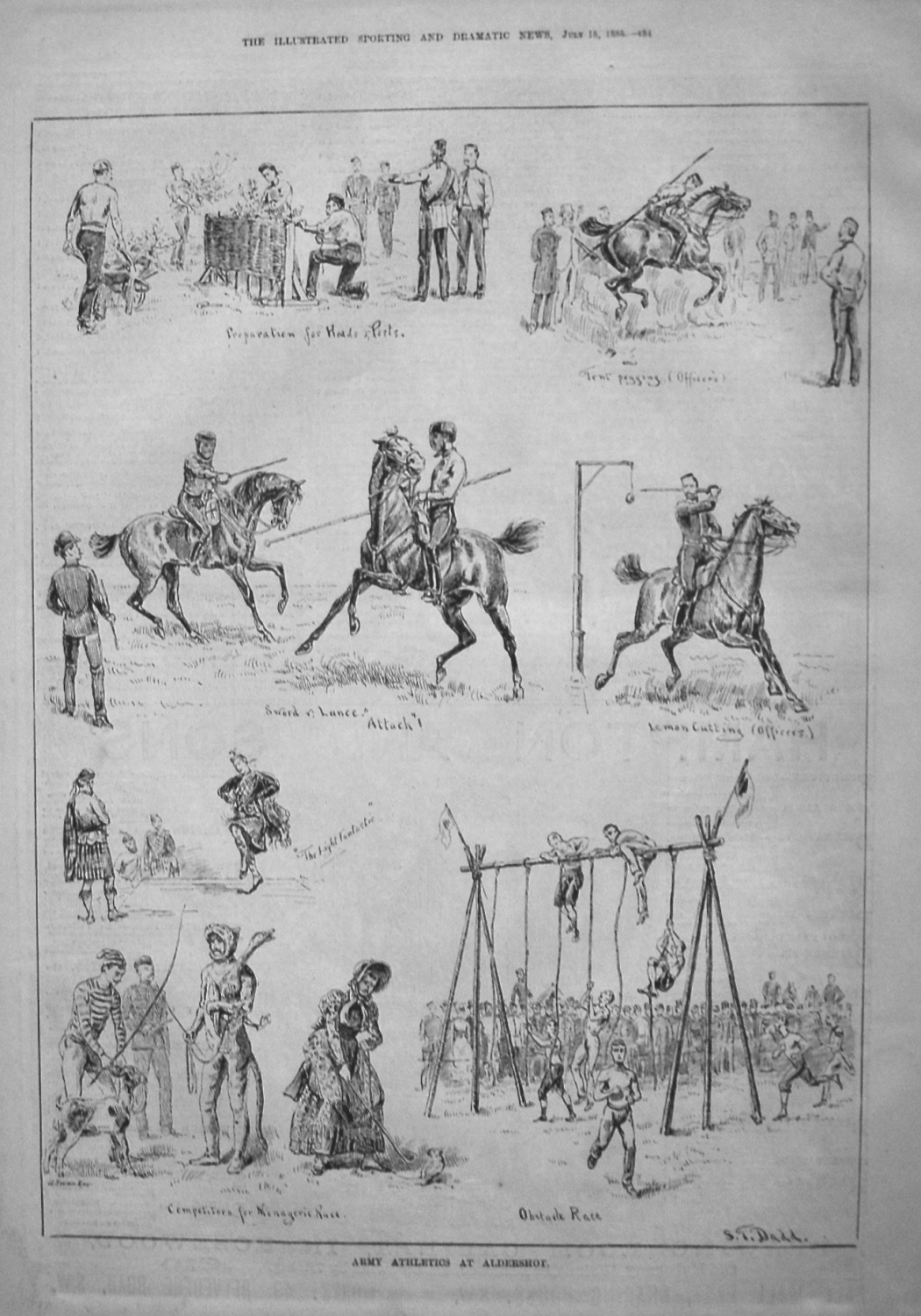 Army Athletics at Aldershot. 1885