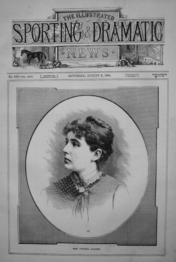 Miss Victoria Lacoste. 1885