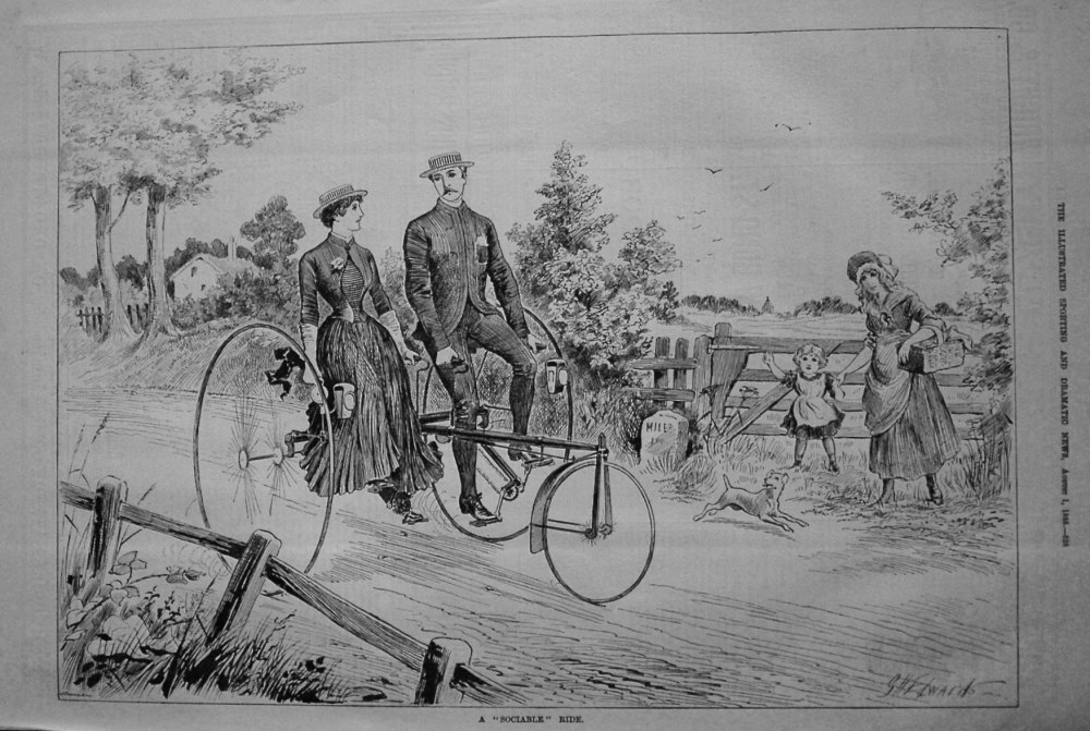 A "Sociable" Ride. 1885