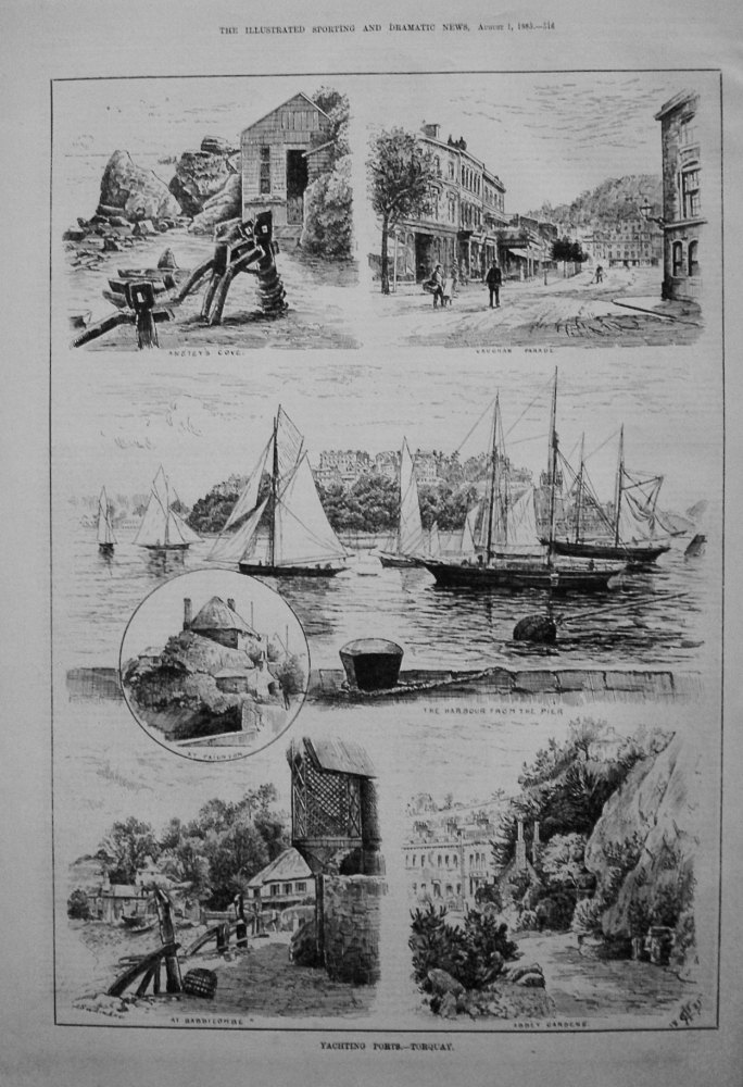 Yachting Ports.- Torquay. 1885